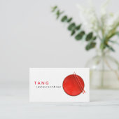 Rode Witte Chinese restaurantrestaurant Chef Cater Visitekaartje (Staand voorkant)