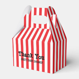 Rode & Witte Circus Strepen Feest Favor Dozen Bedankdoosjes