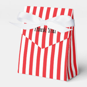 Rode & Witte Circus Strepen Feest Favor Dozen Bedankdoosjes