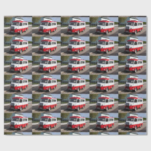 Rode Witte Citroen Type HY Busje Cadeaupapier