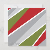 Rode Witte Cocktail Martini Holiday Party Uitnodig Kaart (Achterkant)