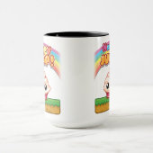 Rode/Witte Cupcake - Happy Jump Mok (Midden)