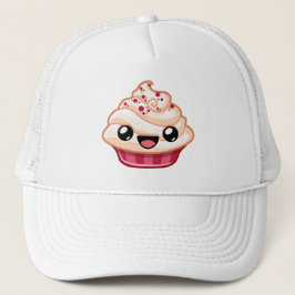 Rode/Witte Cupcake - Happy Jump Trucker Pet