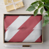 Rode Witte Diagonale Strepen Tissuepapier (Geschenk)
