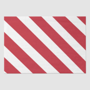 Rode Witte Diagonale Strepen Tissuepapier