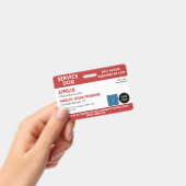 Rode Witte Diensthond 2 Logo's Geen Pasfoto Badge (Handheld)