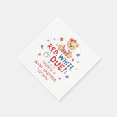 Rode Witte Due Feestservetten Servet (Hoek)