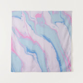 RODE WITTE EN ABSTRACTE BLAUWE BEDEKKEN WANDKLEED (Voorkant (horizontaal))