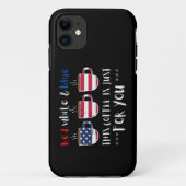 RODE WITTE EN BLAUW DEZE KOFFIE IS GEWOON... Case-Mate iPhone CASE (Achterkant)