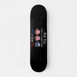 RODE WITTE EN BLAUW DEZE KOFFIE IS GEWOON... PERSOONLIJK SKATEBOARD