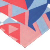 rode witte en blauwe abstracte afdruk #1 tafelkleed (Gekanteld)