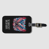 Rode Witte en Blauwe Amerikaanse Adelaar Bagagelabel (Voorkant (horizontaal))