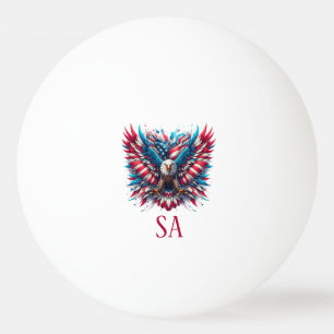 Rode Witte en Blauwe Amerikaanse Adelaar Pingpongbal