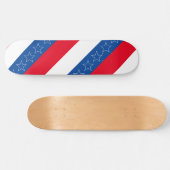 Rode, witte en blauwe Amerikaanse patriottische Persoonlijk Skateboard (Horizontaal)