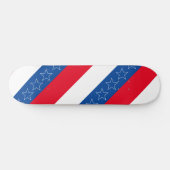 Rode, witte en blauwe Amerikaanse patriottische Persoonlijk Skateboard (Horizontaal)