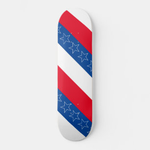 Rode, witte en blauwe Amerikaanse patriottische Persoonlijk Skateboard