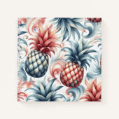 Rode, witte en blauwe ananas notitieboek (Voorkant)