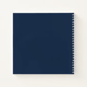 Rode, Witte en Blauwe Ananassen Notitieboek (Achterkant)