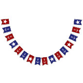 Rode witte en blauwe ankers en sterren vlaggetjes (Alle)