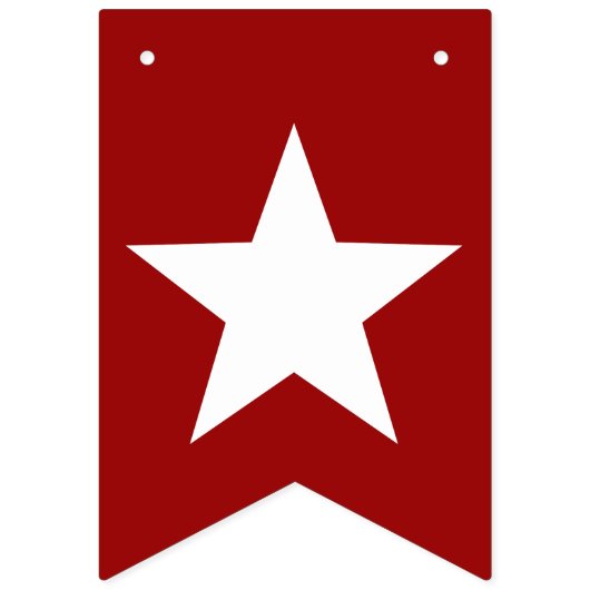 Rode witte en blauwe ankers en sterren vlaggetjes (Eerste vlag)