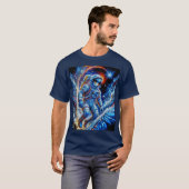 Rode, witte en blauwe astronaut t-shirt (Voorkant volledig)