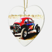 rode witte en blauwe baja bug in alle categorieën keramisch ornament (Links)