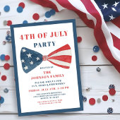 Rode, witte en blauwe boog 4 juli kaart