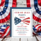 Rode, witte en blauwe boog 4 juli kaart