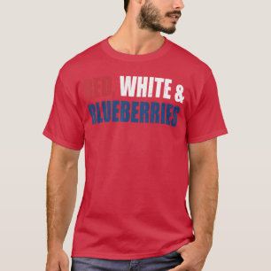 Rode Witte en Blauwe Bosbessen Patriottisch cadeau T-shirt