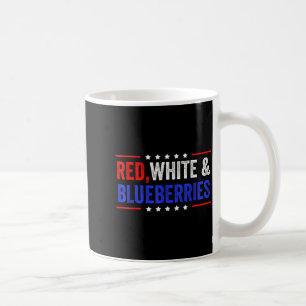 Rode, Witte En Blauwe Bosbessen Patriottisch Huis Koffiemok