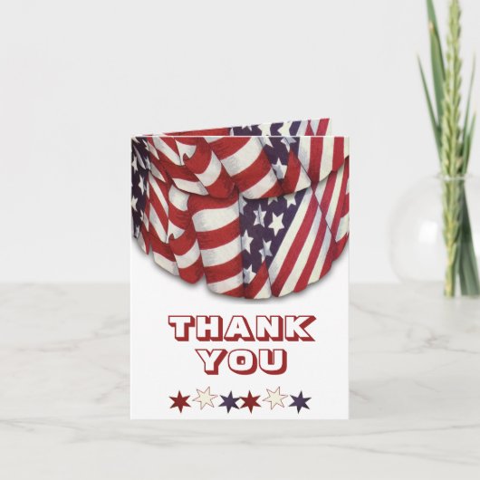 Rode Witte en Blauwe Bundeling met Stars Custom Kaart (Voorkant)