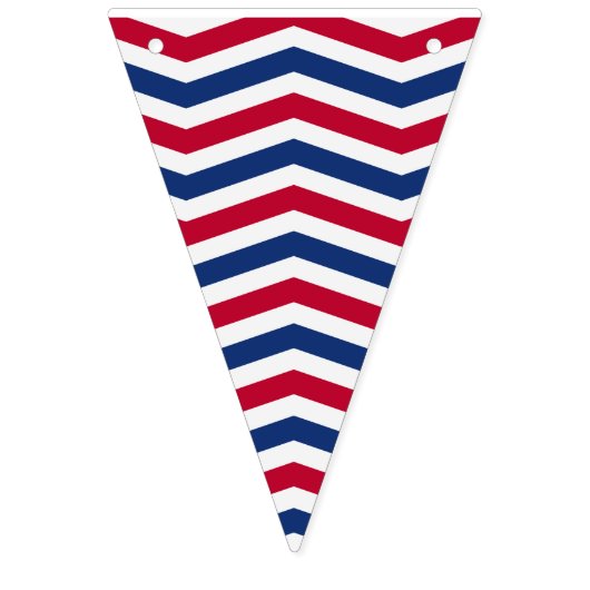 Rode witte en blauwe Bunting vlaggen Vlaggetjes (Derde vlag)