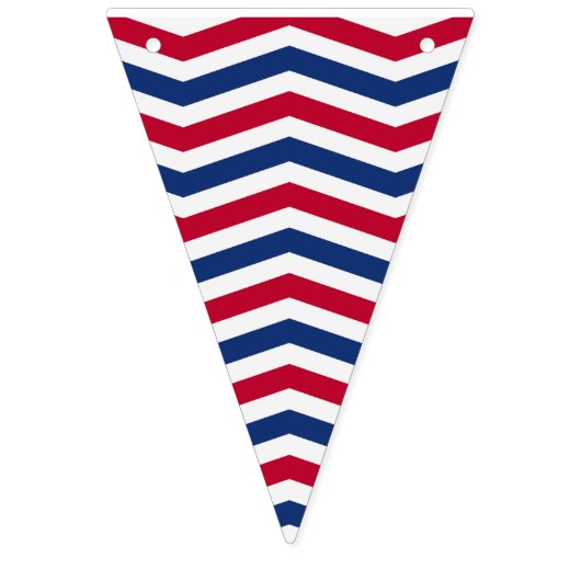 Rode witte en blauwe Bunting vlaggen Vlaggetjes (Eerste vlag)