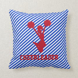 Rode, witte en blauwe Cheerleader Pillow Kussen