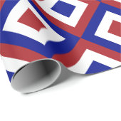 Rode, witte en blauwe diamanten cadeauverpakking cadeaupapier (Rol Hoek)