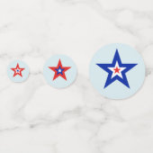 Rode, witte en blauwe driekleurige Amerikaanse ste Confetti (Voorkanten)