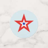 Rode, witte en blauwe driekleurige Amerikaanse ste Confetti (Kleine voorkant)