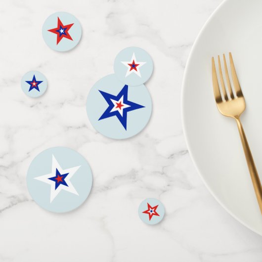 Rode, witte en blauwe driekleurige Amerikaanse ste Confetti (Groep)