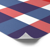 Rode, witte en blauwe familie reünie magneet poster (Hoek)