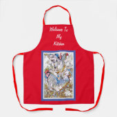 RODE, WITTE EN BLAUWE GLAS IN LOOD, AFGELEID SCHORT (Voorkant)