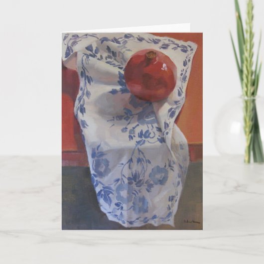 Rode Witte en Blauwe Granaatappel Kaart (Voorkant)