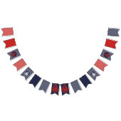 Rode witte en blauwe inktvlaggen vlaggetjes (Alle)