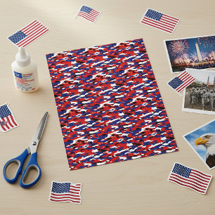 Rode witte en blauwe kamo