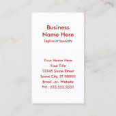 Rode witte en blauwe kleurenstapels visitekaartje (Achterkant)