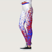 RODE WITTE EN BLAUWE Leggings (Links)
