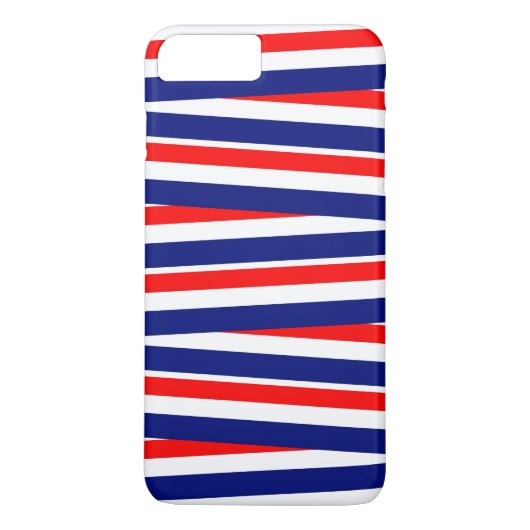 Rode, Witte en Blauwe Lintjes Case-Mate iPhone Case (Achterkant)