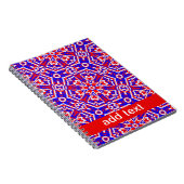Rode, witte en blauwe meetkunde notitieboek (Rechterzijde)