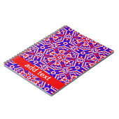 Rode, witte en blauwe meetkunde notitieboek (Linkerzijde)