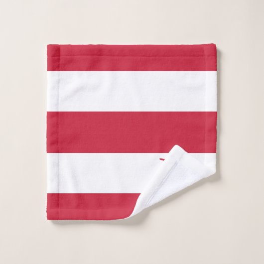 Rode Witte en Blauwe Patriottische Amerikaanse Vla Bad Handdoek (Wasdoekje)
