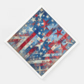 Rode, witte en blauwe Patriottische Onafhankelijkh Servet (Hoek)